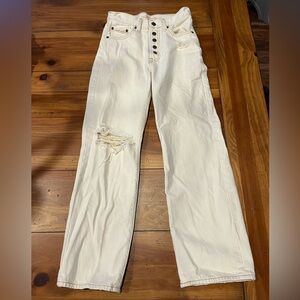 Levi’s snap ribcage straight ankle jeans